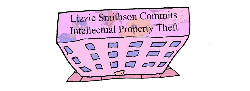 itch io link to the visual novel, Lizzie Smithson Commits Intellectual Property Theft